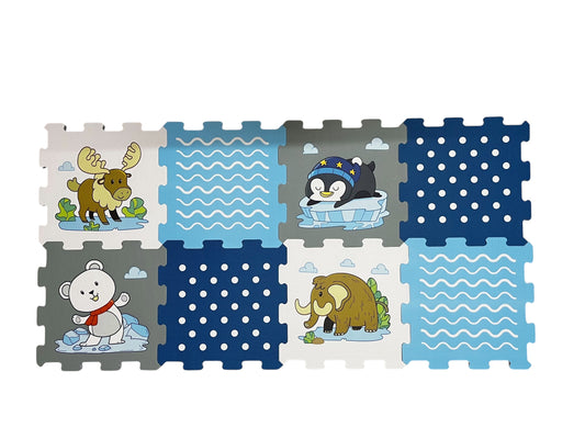 Arctic Animals Series (8 Pieces, 30x30 cm)