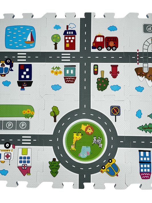 Road Track Series (8 Pieces, 31.5 x 31.5 cm)