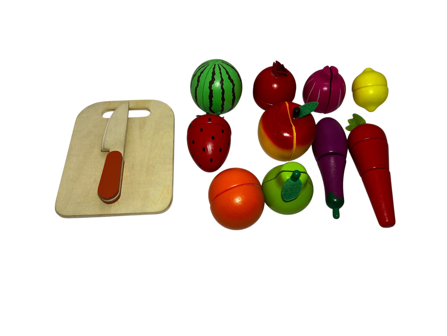 Wooden Cutting Set - Fruits & Veggies