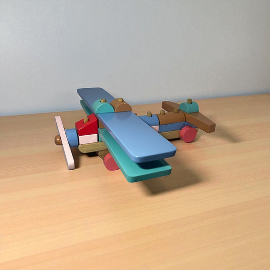 Wooden Shape & Sort Aeroplane(15PCS) – Educational Toy for Kids