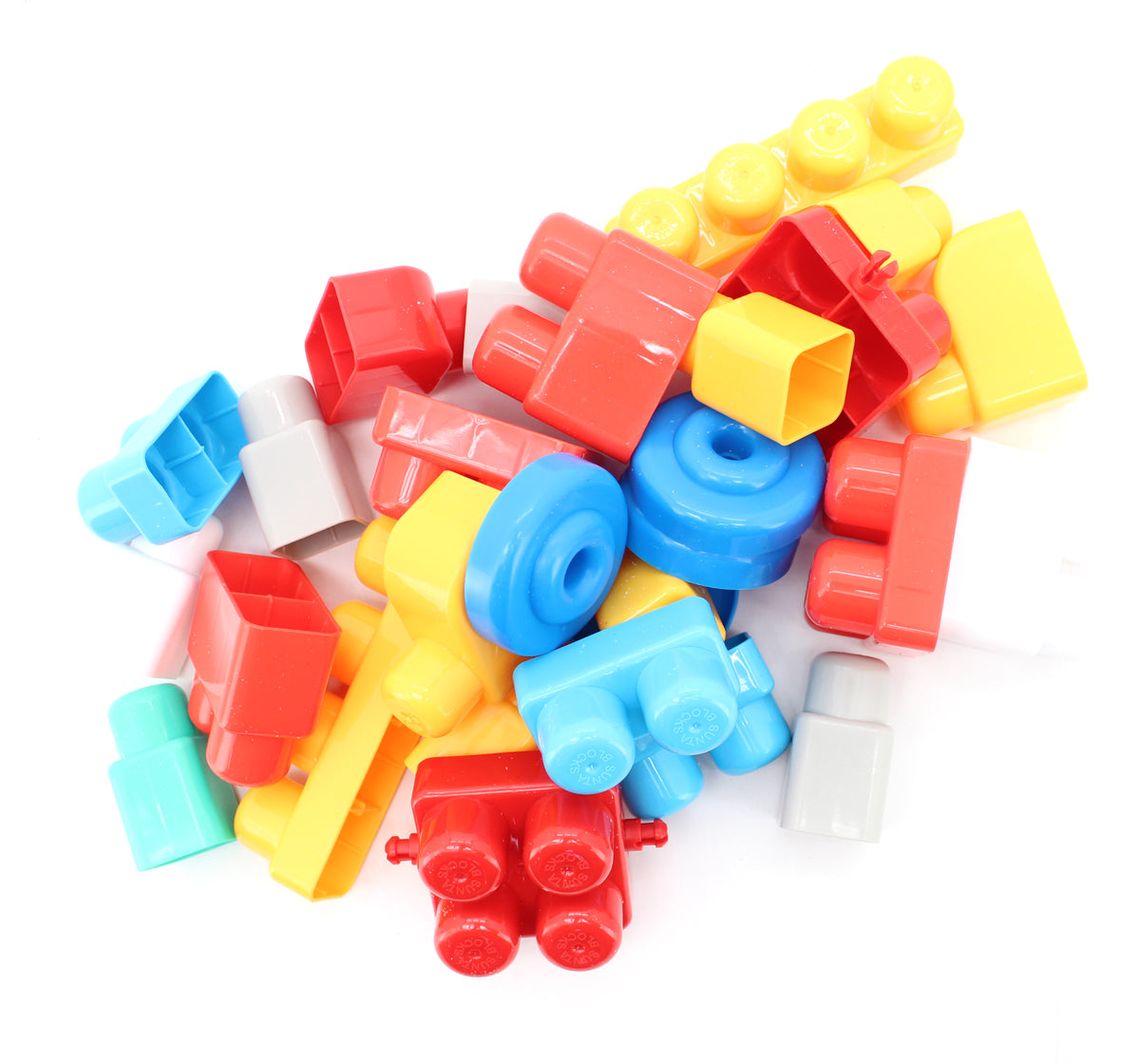 Police car-Themed 2-in-1 Pull-Along Building Blocks Trolley Set – 30 Colorful Pieces (18M+)