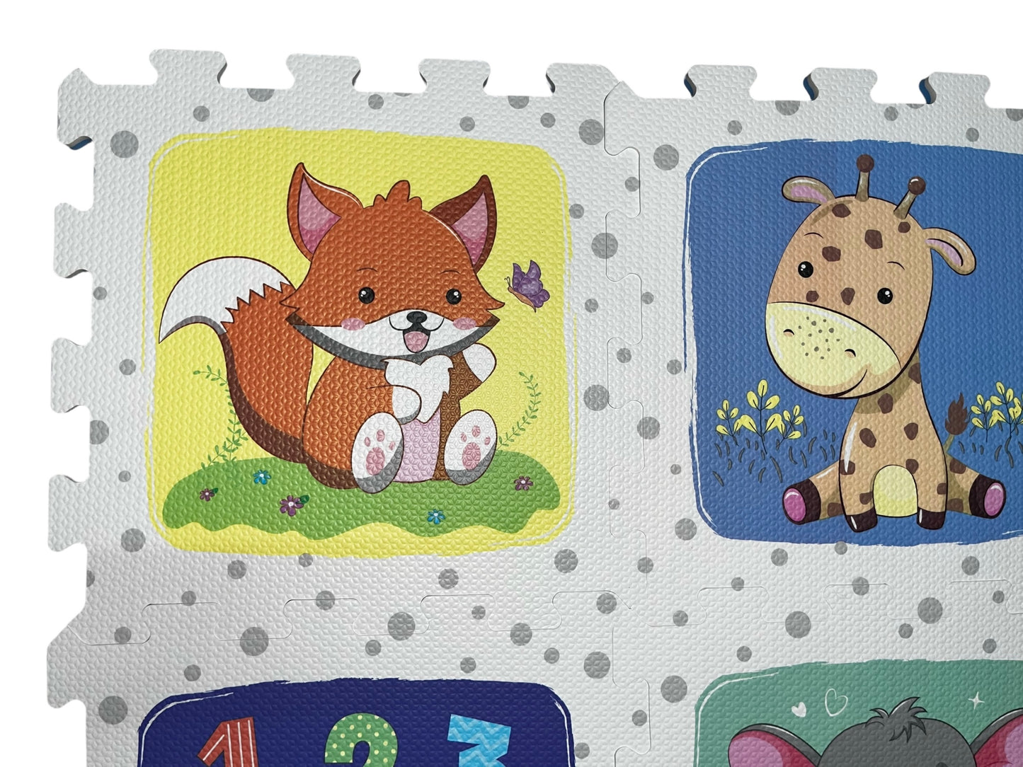 Baby Puzzle Mat – 9 Pieces (Animal, Alphabet & Number Series)(920MM*920MM)