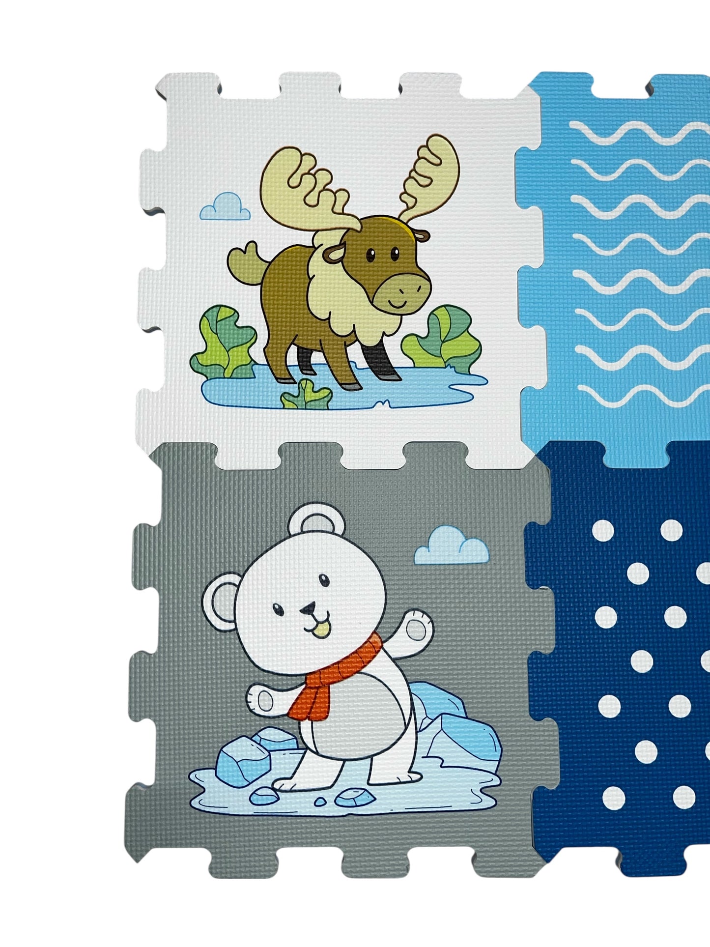 Arctic Animals Series (8 Pieces, 30x30 cm)