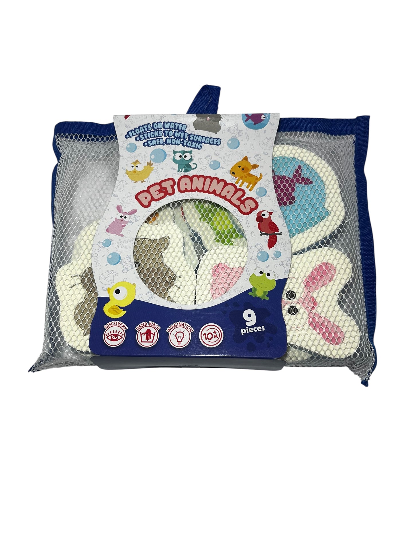 Pet Animals Foam Bath Toy Set – 9 Pieces