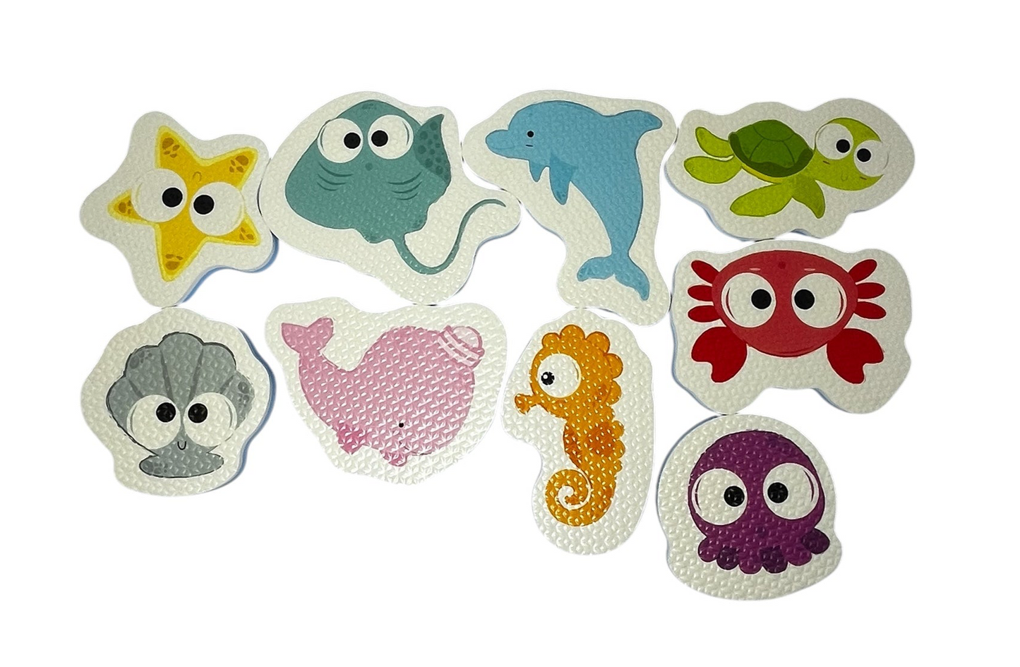 Sea Animals Foam Bath Toy Set – 9 Pieces