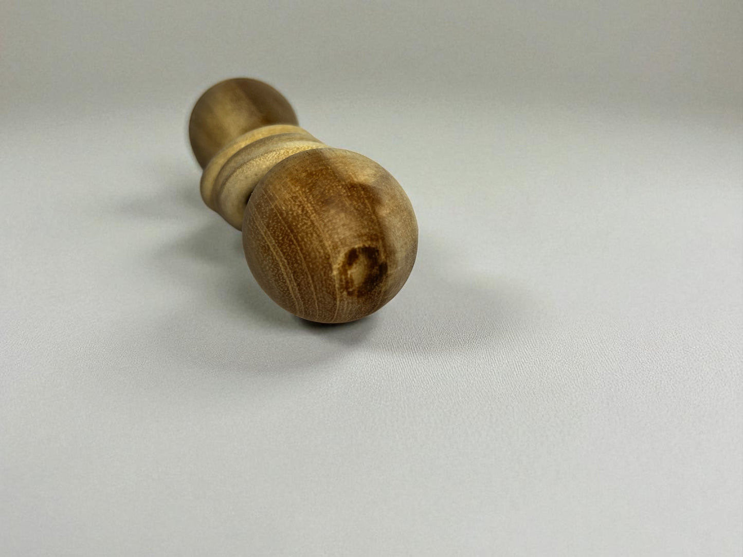 Wooden Baby Rattle with Rings – Natural Finish