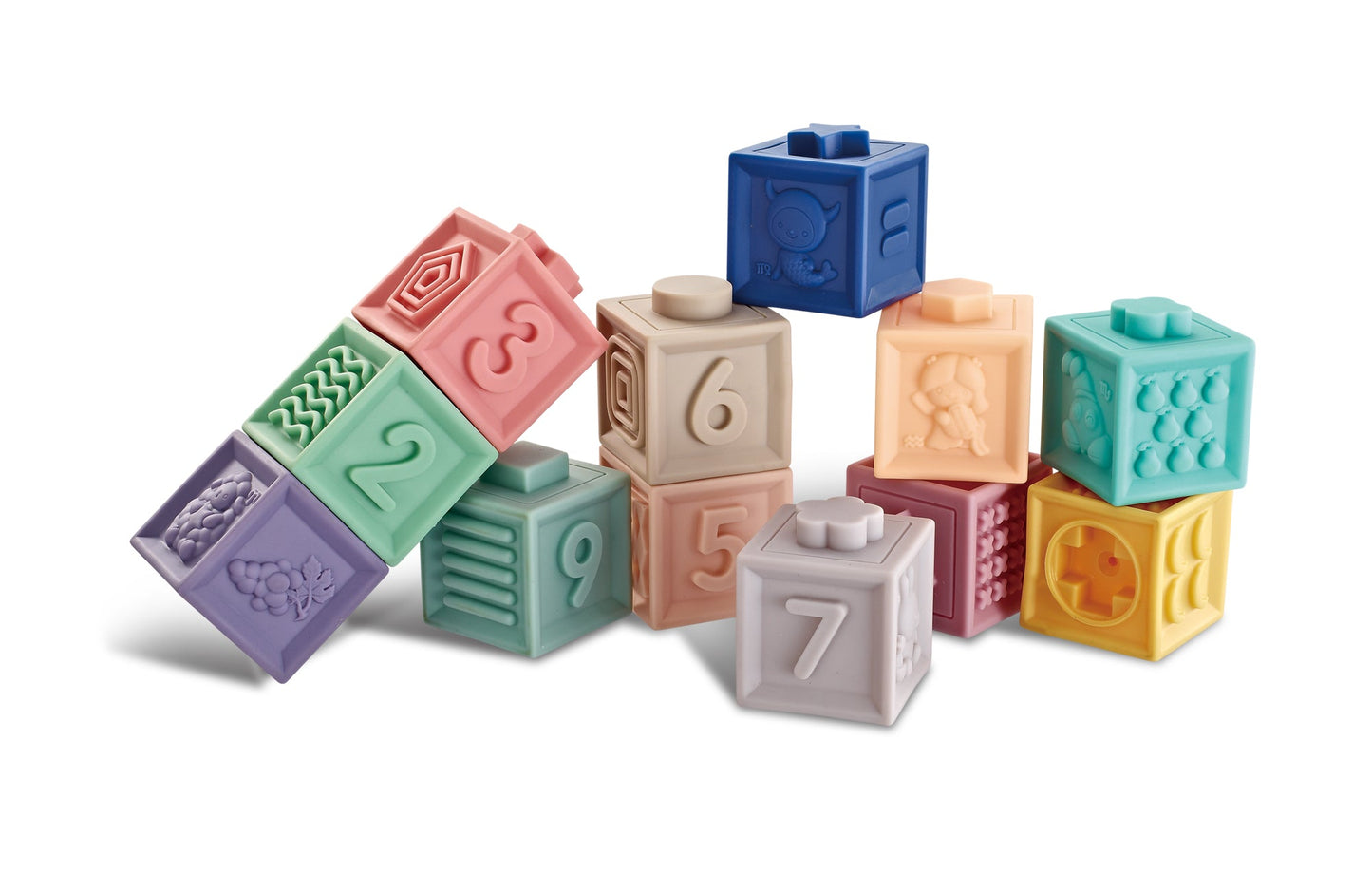 Baby's First Soft Sensory Toy Set -Blocks, Balls & Stacker (23 Pieces)-Infant Toys-Open Ended-Toycra