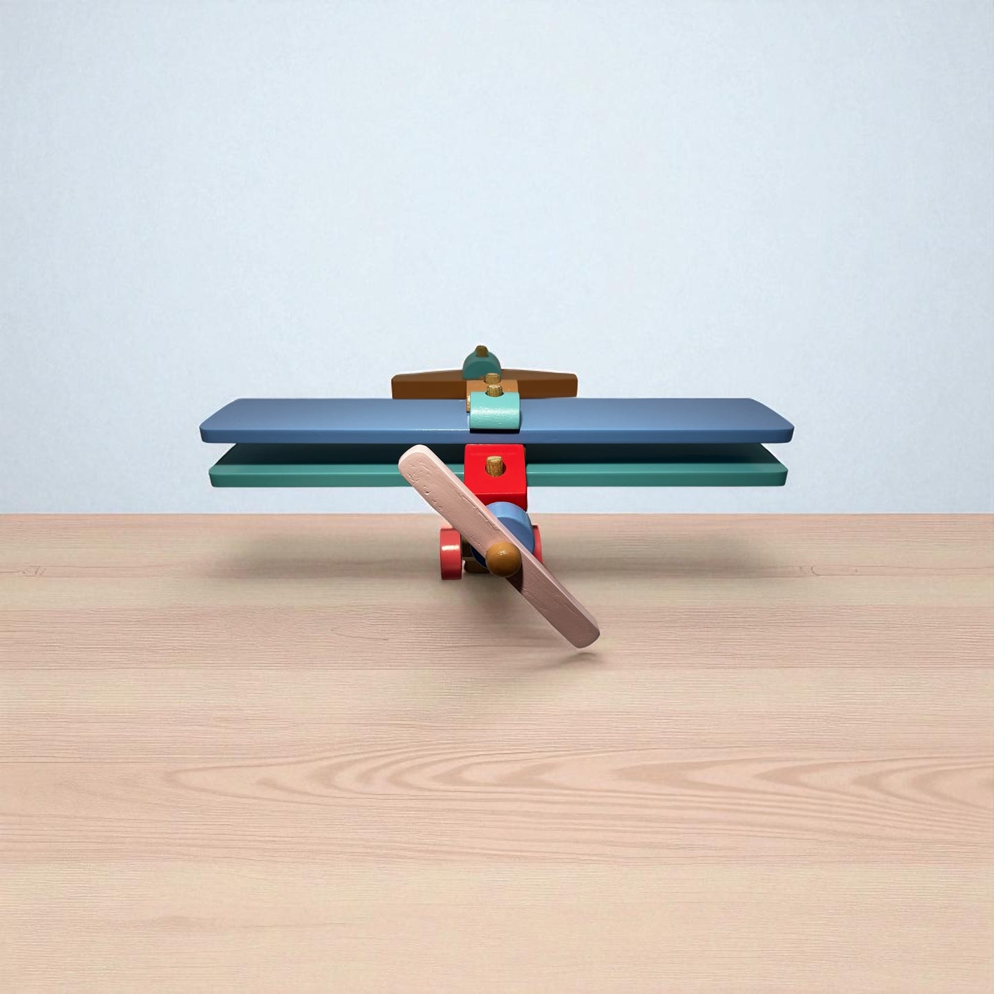 Wooden Shape & Sort Aeroplane(15PCS) – Educational Toy for Kids