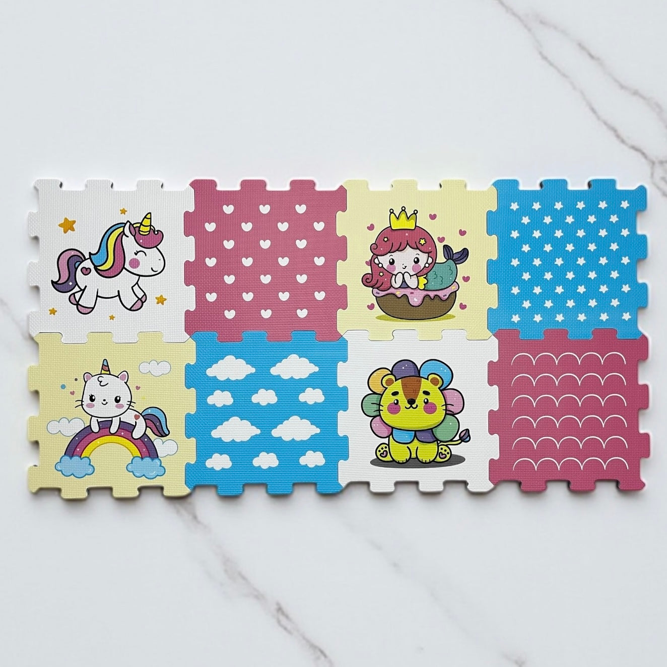 Unicorn Printed Play Mat – Safe & Fun for Kids