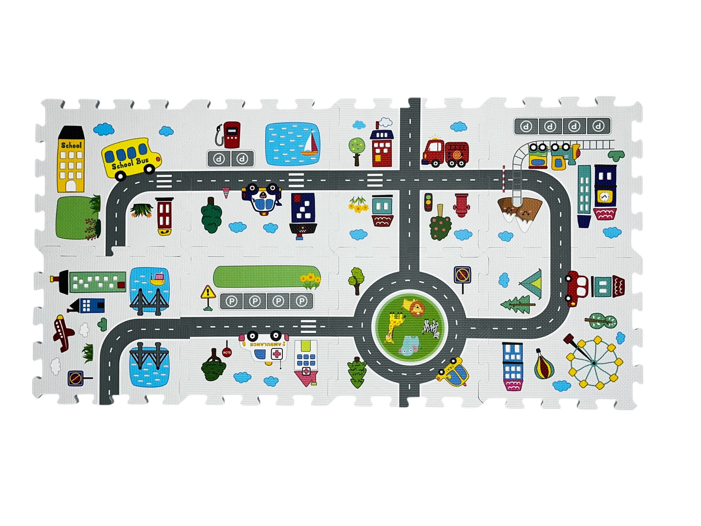  Road Track Series (8 Pieces, 31.5 x 31.5 cm)