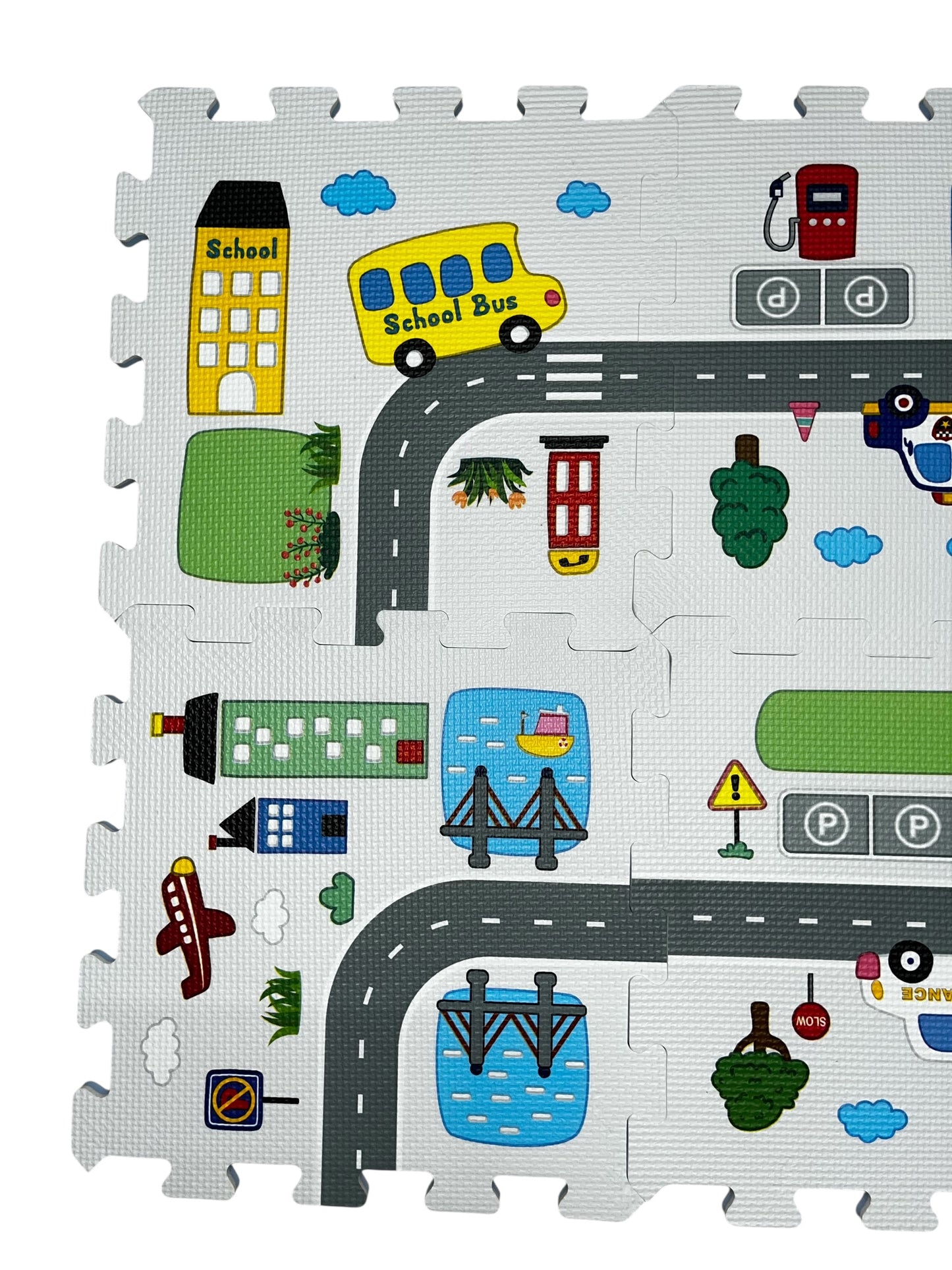  Road Track Series (8 Pieces, 31.5 x 31.5 cm)