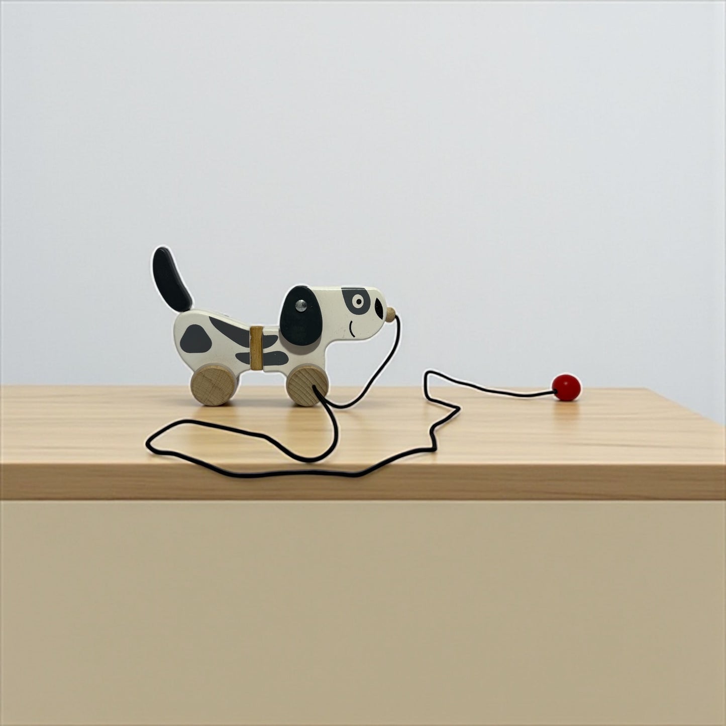 Wooden Pull-Along Dog Toy – Fun Walking Companion for Kids