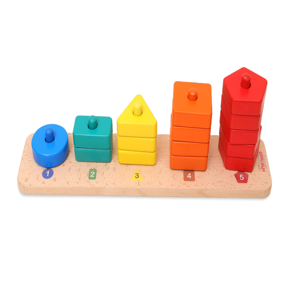 Open Ended 3 in 1 Stack and Sort Board With Lace-Motor Skills-Open Ended-Toycra