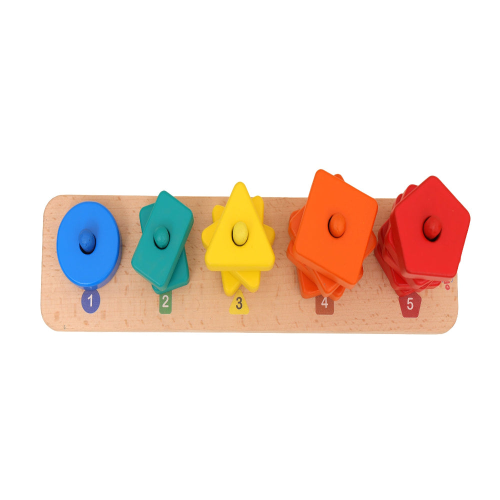 Open Ended 3 in 1 Stack and Sort Board With Lace-Motor Skills-Open Ended-Toycra