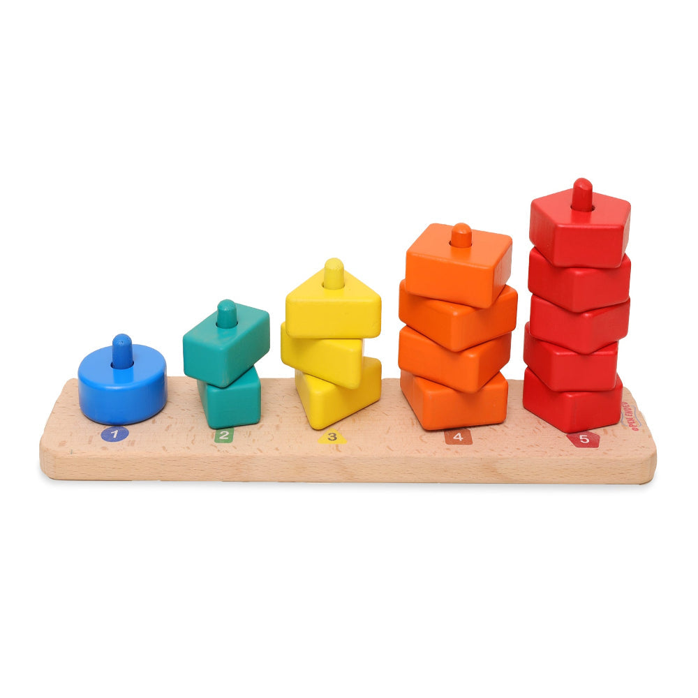 Open Ended 3 in 1 Stack and Sort Board With Lace-Motor Skills-Open Ended-Toycra