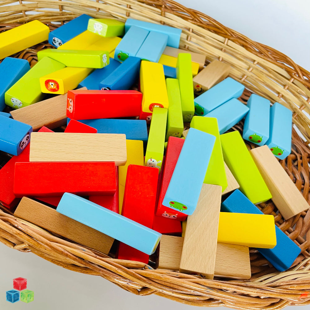 Open Ended Jungle Tumble Wooden Stacking Game-Kids Games-Open Ended-Toycra