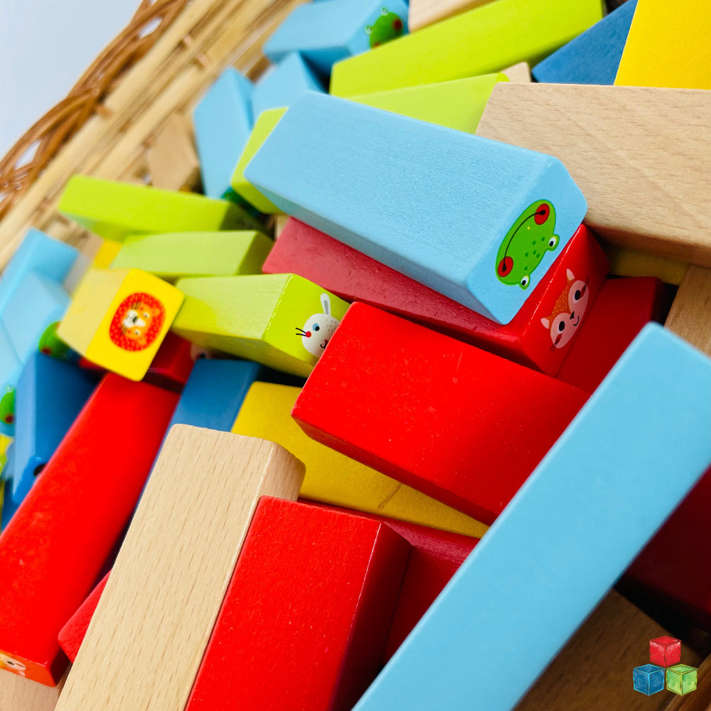 Open Ended Jungle Tumble Wooden Stacking Game-Kids Games-Open Ended-Toycra