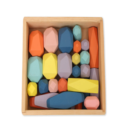 Open Ended Stack It Up - 28 pcs Balancing Stones-Motor Skills-Open Ended-Toycra