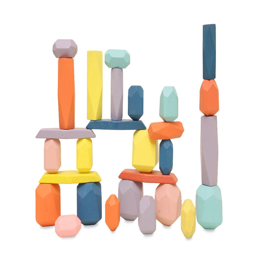 Open Ended Stack It Up - 28 pcs Balancing Stones-Motor Skills-Open Ended-Toycra