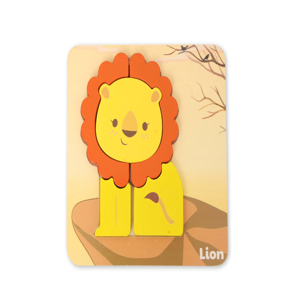 Open Ended Toddler's First 6 In 1 Puzzle - Animals (6 puzzles, 27 pcs)-Puzzles-Open Ended-Toycra