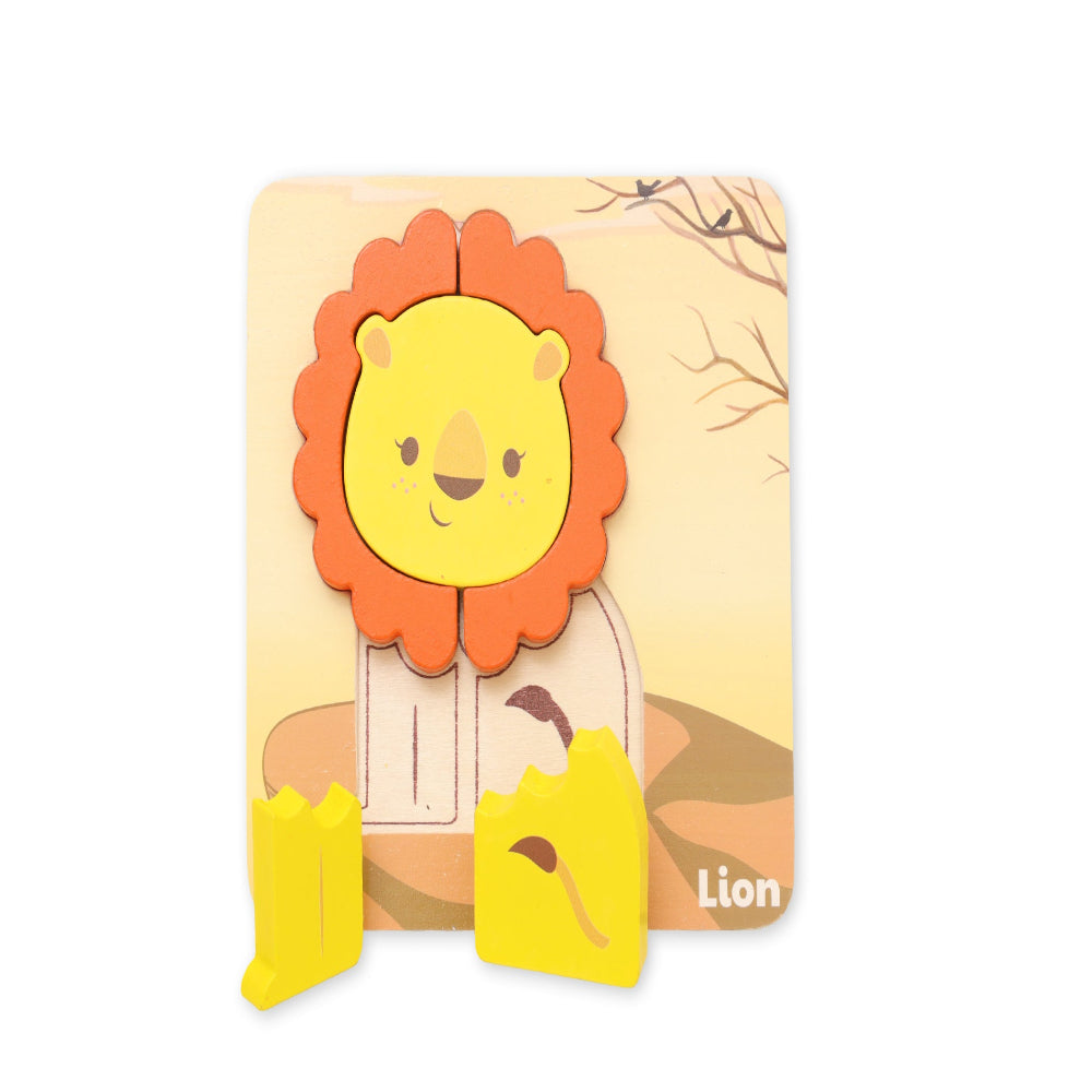 Open Ended Toddler's First 6 In 1 Puzzle - Animals (6 puzzles, 27 pcs)-Puzzles-Open Ended-Toycra