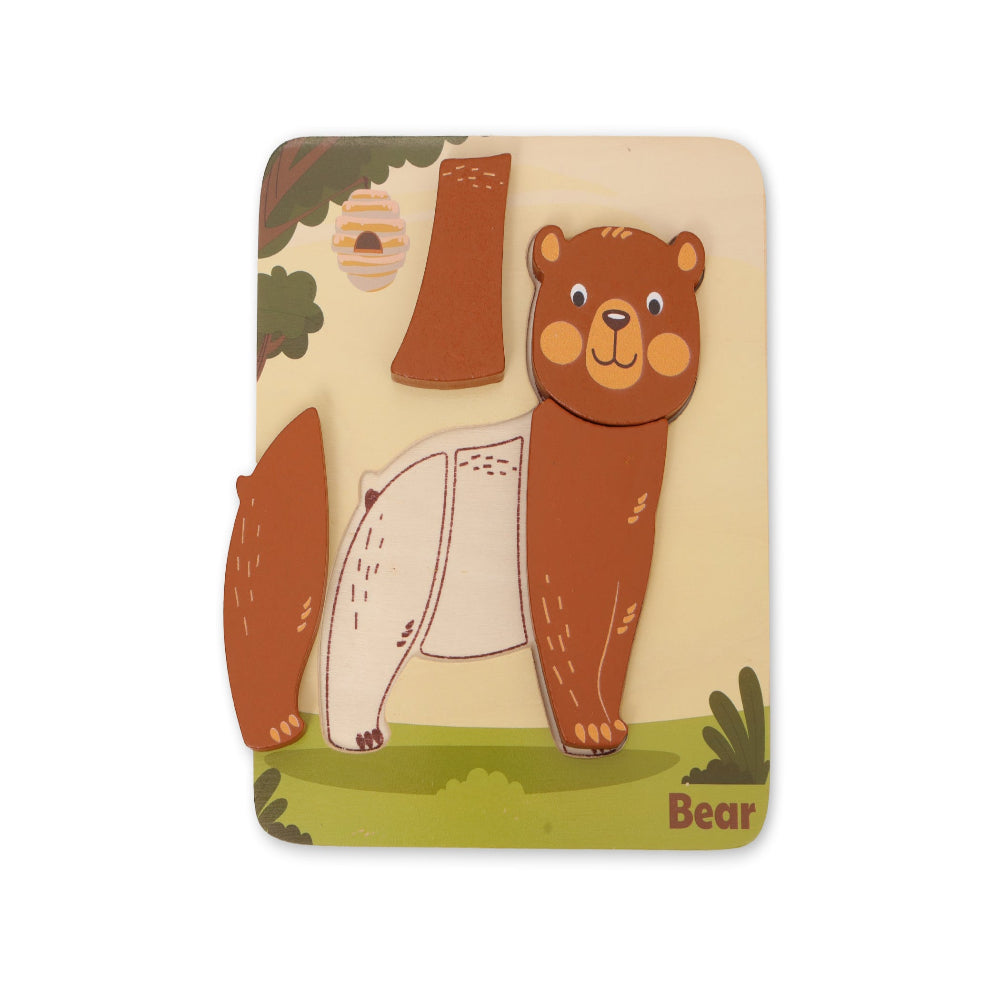 Open Ended Toddler's First 6 In 1 Puzzle - Animals (6 puzzles, 27 pcs)-Puzzles-Open Ended-Toycra