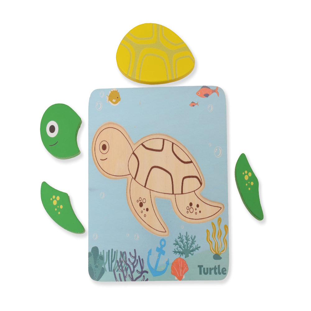 Open Ended Toddler's First 6 In 1 Puzzle - Animals (6 puzzles, 27 pcs)-Puzzles-Open Ended-Toycra