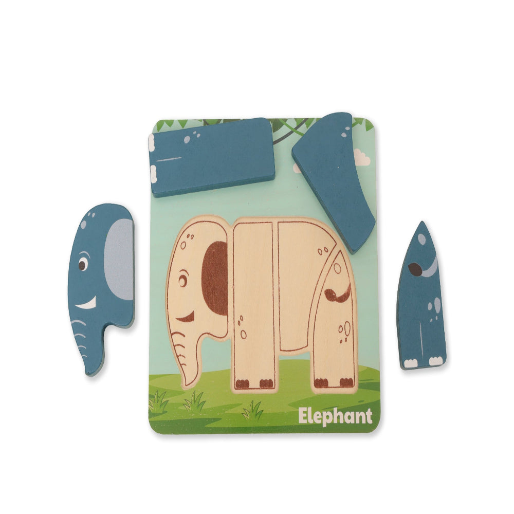 Open Ended Toddler's First 6 In 1 Puzzle - Animals (6 puzzles, 27 pcs)-Puzzles-Open Ended-Toycra