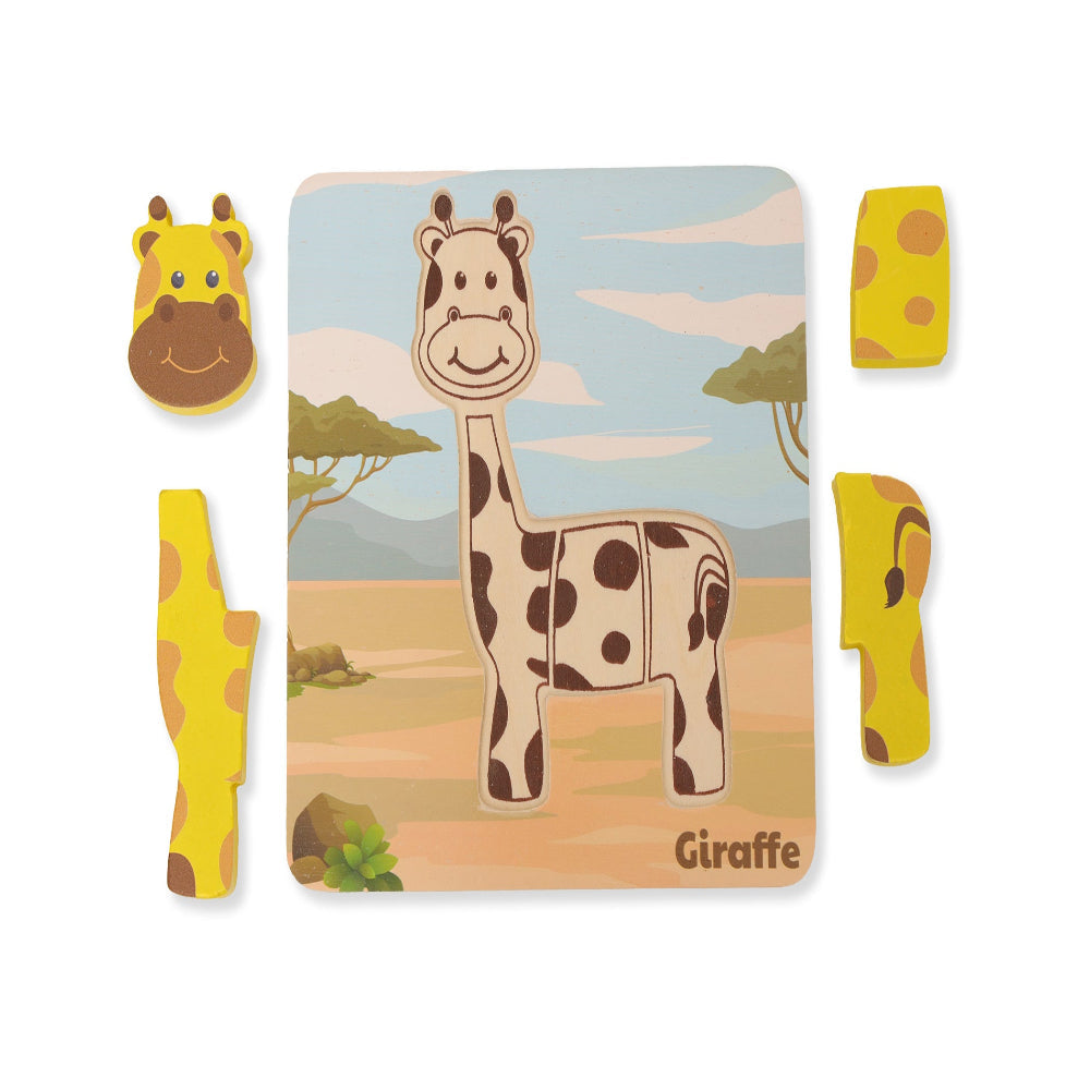 Open Ended Toddler's First 6 In 1 Puzzle - Animals (6 puzzles, 27 pcs)-Puzzles-Open Ended-Toycra