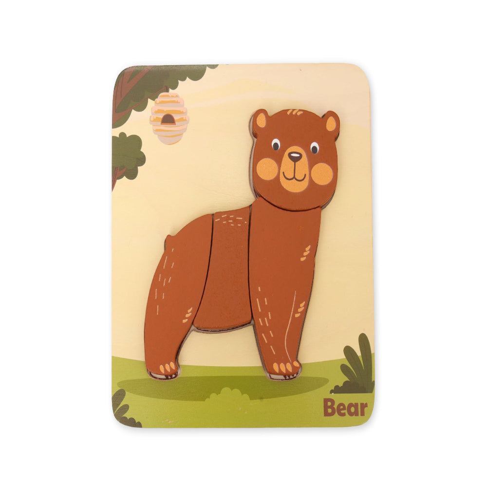 Open Ended Toddler's First 6 In 1 Puzzle - Animals (6 puzzles, 27 pcs)-Puzzles-Open Ended-Toycra